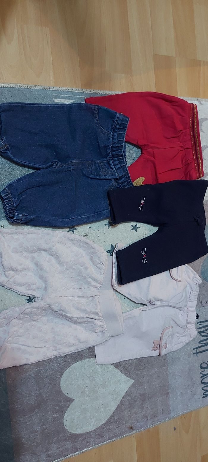 Lot pantalons fille