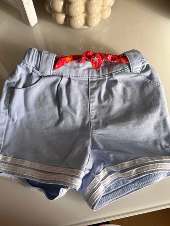 Short bleu sergent major taille 18mois