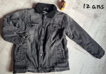 Veste en jean doublé sherpa 12 ans