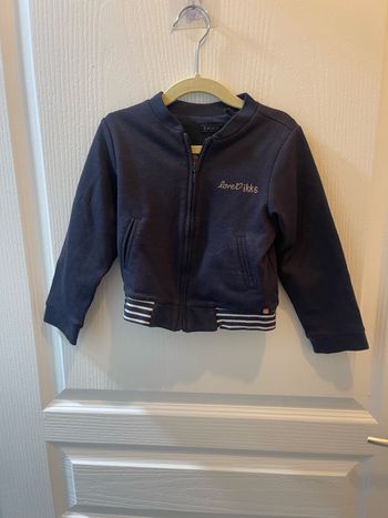 Gilet IKKS T.3 ans réversible zipée