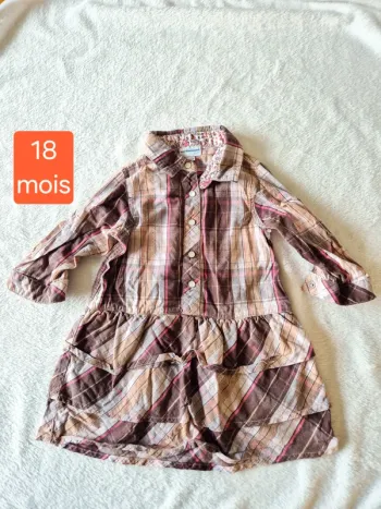 Robe a carreaux 18 mois vertbaudet