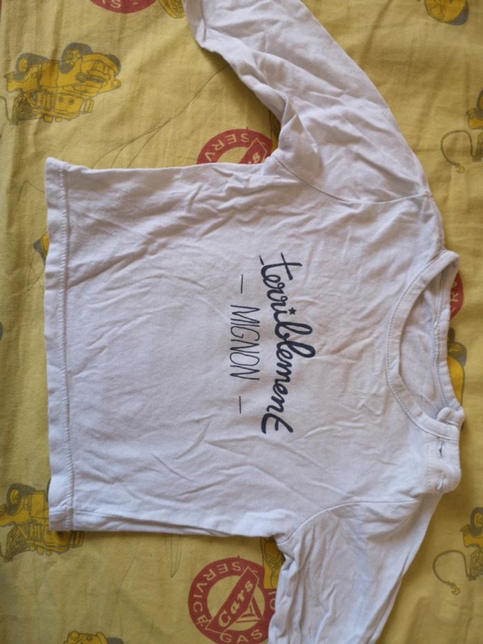 Tee-shirt manches longues en coton 6 mois