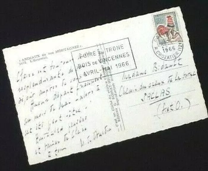 Carte postale ancienne Animaux de nos Montagnes L' écureuil - photo numéro 3