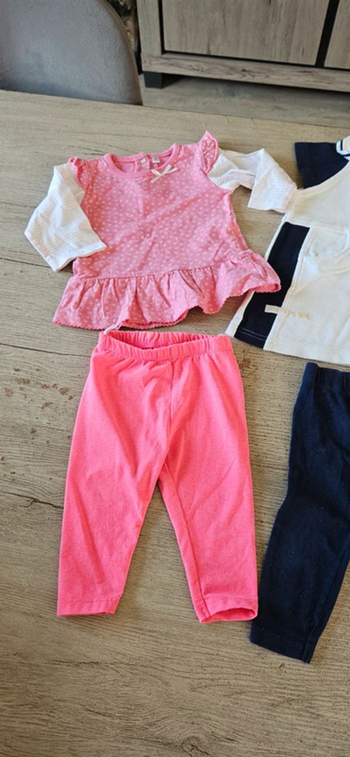 Lot de 31 vêtements fille printemps/été, taille 6 mois - photo numéro 6