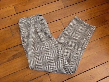 Pantalon rayé/carreaux tissu gris - H&M