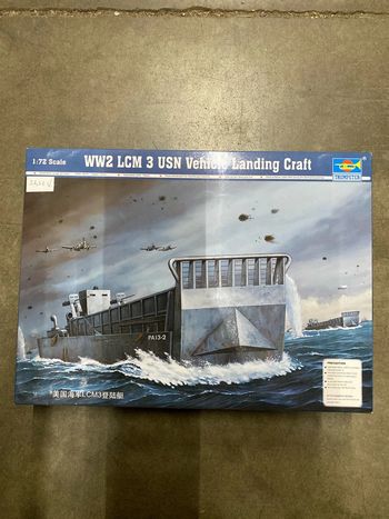 Trumpeter maquette WW2 lcm 3 usn vehicle landing craft