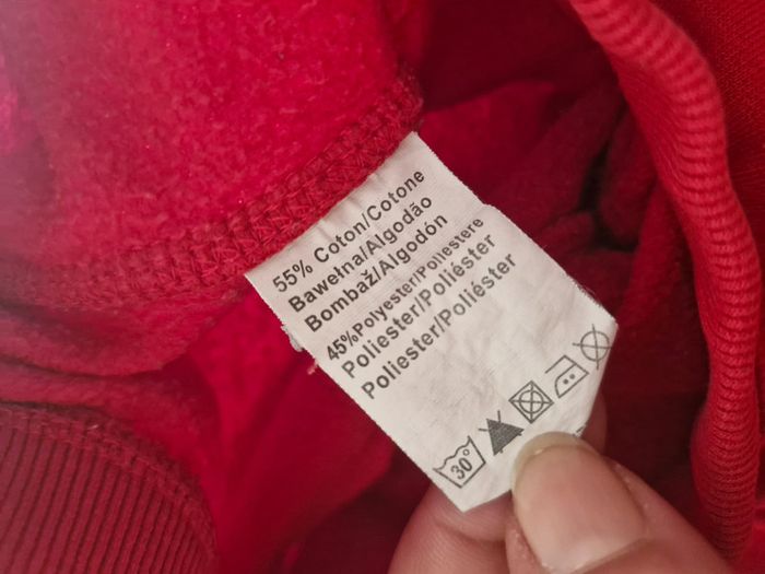 Pantalon bébé garçon 36 mois Mots d'enfants rouge inscription blanche coton polyester - photo numéro 4