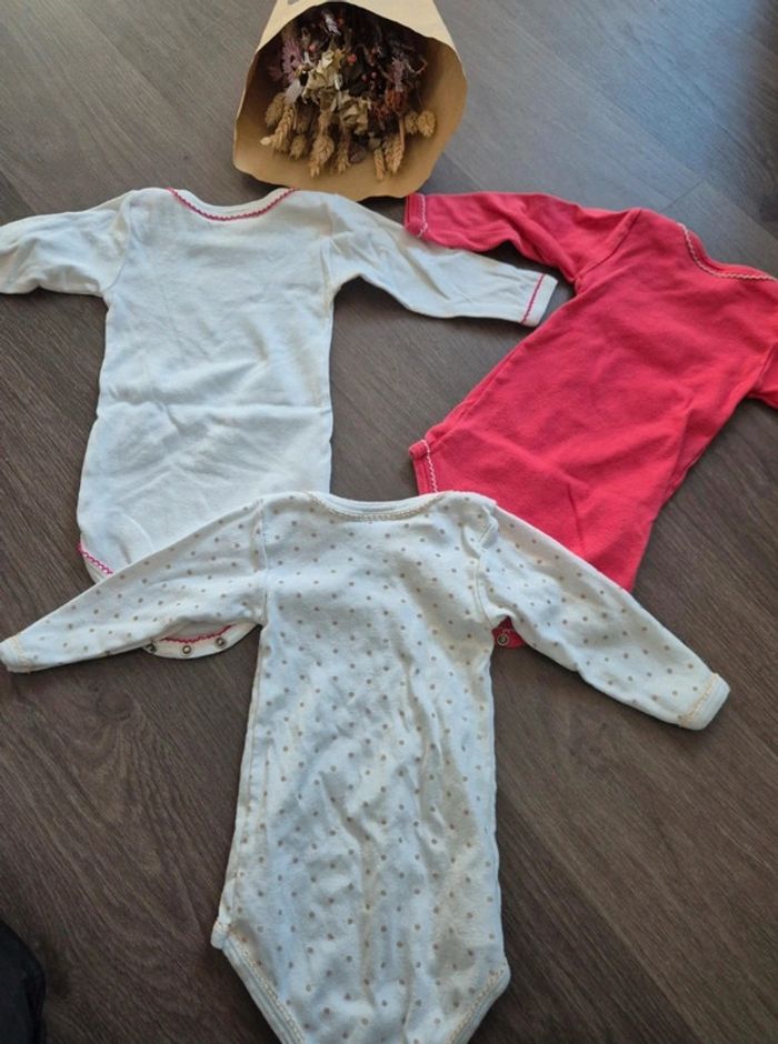 Lot de 3 bodies Petit bateau 6 mois - photo numéro 4