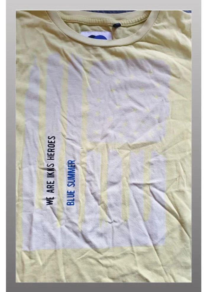 Tee-shirt garçon jaune IKKS 5 ans - photo numéro 3