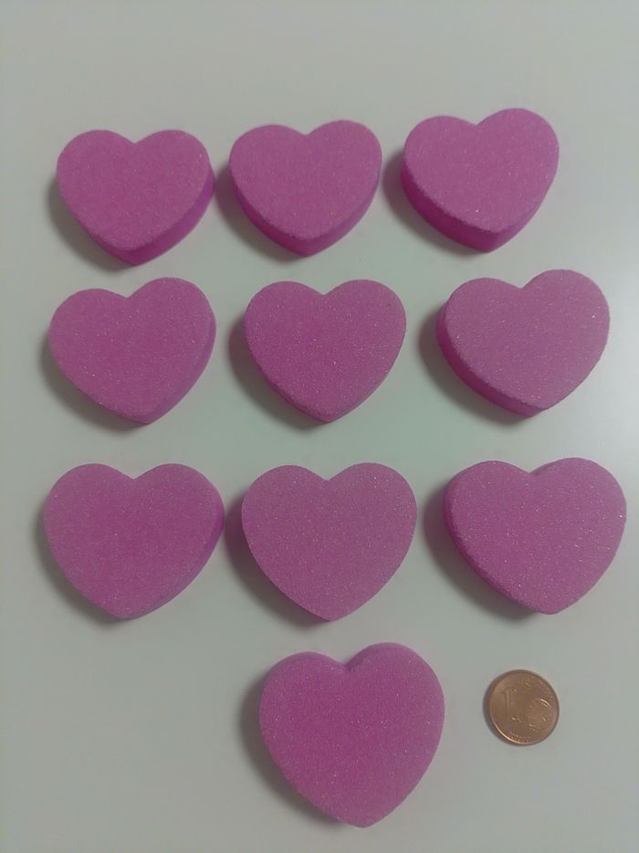 Lot 10 limes à ongles cœur neuves