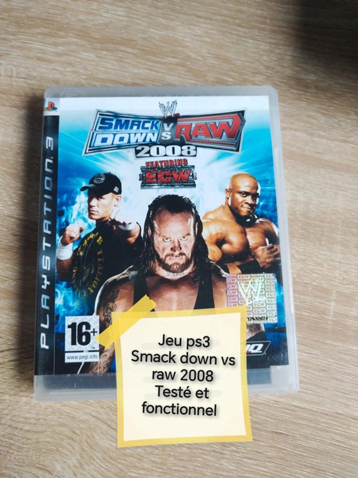 Jeu ps3 Smack down vs raw 2008
