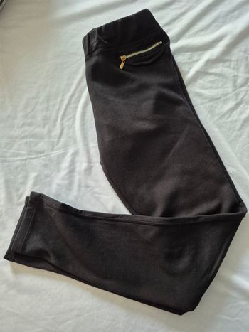 Pantalon noir zippé 14-16ans