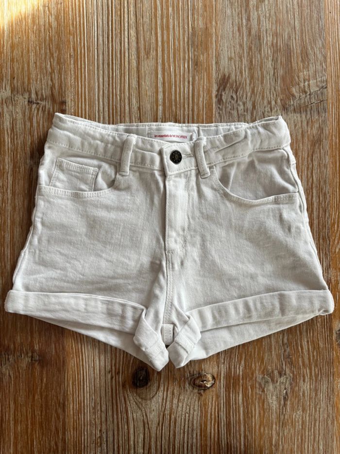 Short blanc Monoprix 8 ans