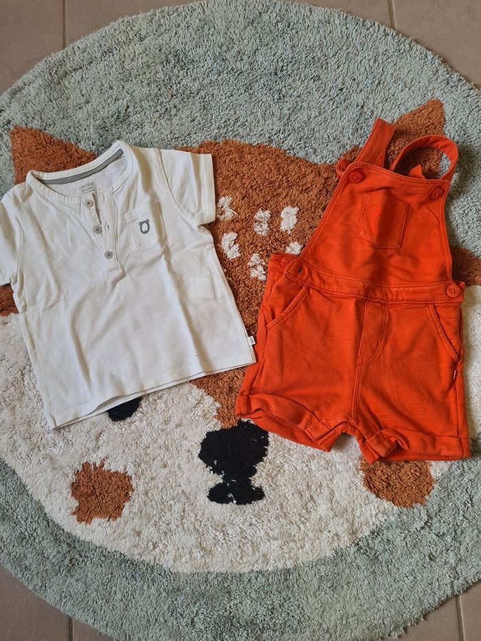 Ensemble salopette- 12mois