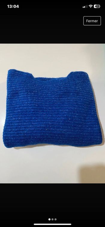 Pulls bleu en laine taille m