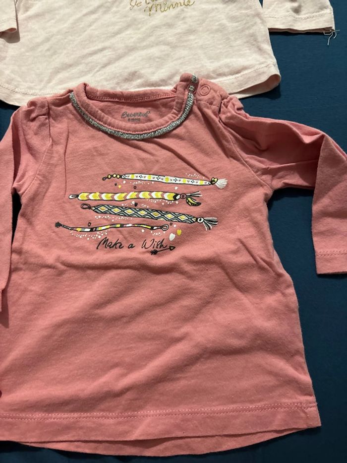 Lot de 4 pulls fins bébé fille T6 mois - photo numéro 2
