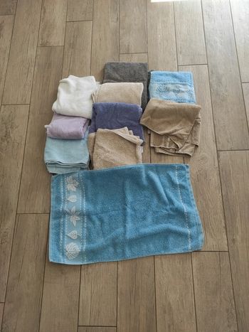 Lot de 10 serviettes éponges idéales change bébé