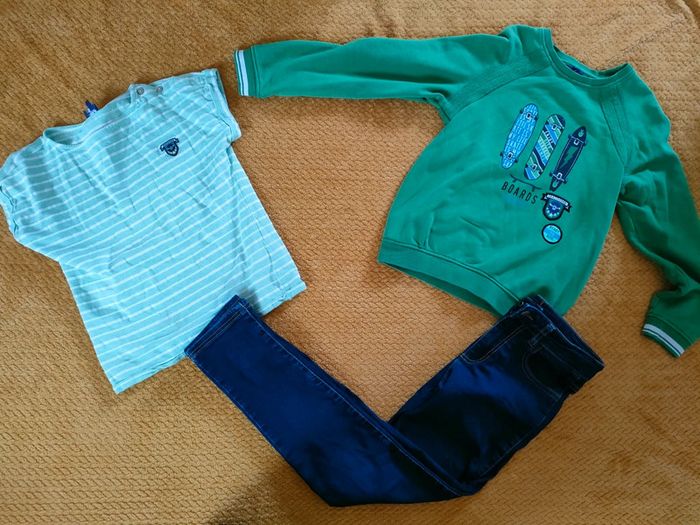 Ensemble jean sweat le château dans le pré Sergent Major