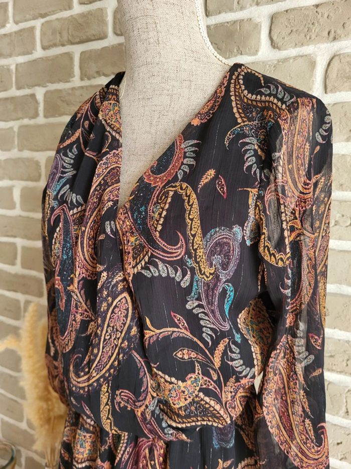 Robe longue et fluide imprimé cachemire Cache Cache - Bohème chic - photo numéro 6