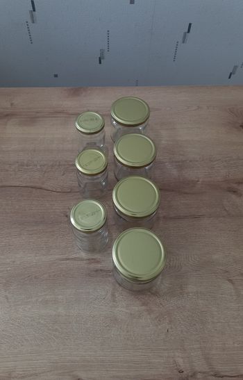 Pots en verre " 4×300 ml + 3×180 ml "