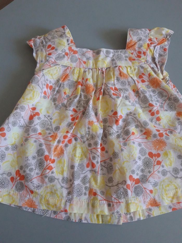 Blouse fleuries Vertbaudet 6 mois