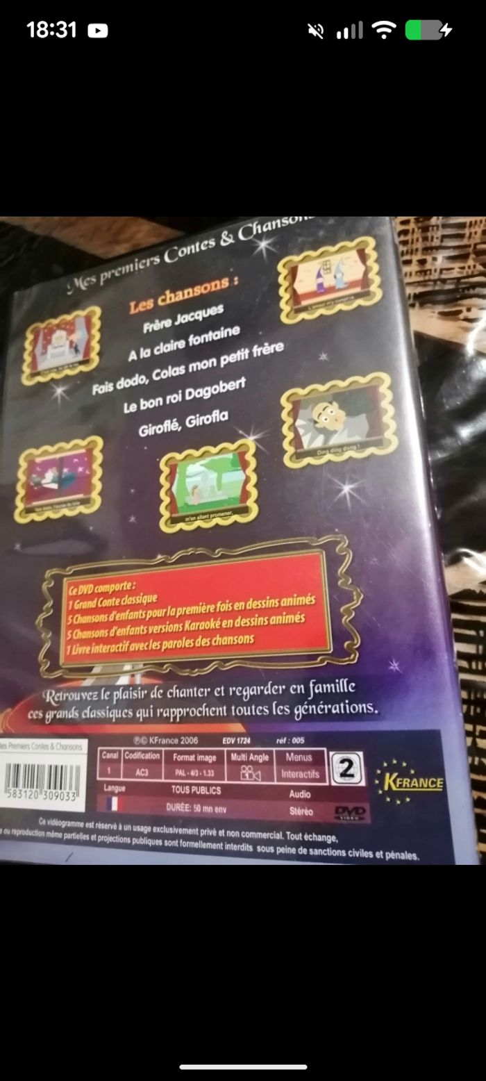 DVD Cendrillon, les premiers contes et chansons. - photo numéro 2