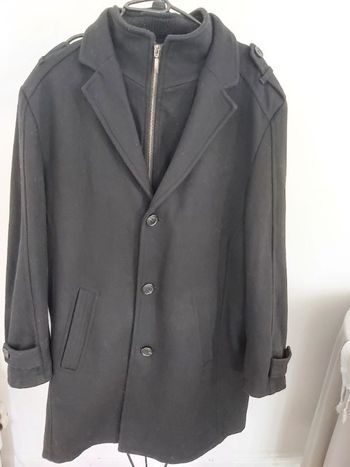Manteau veste 3/4 & col amovible zippé
