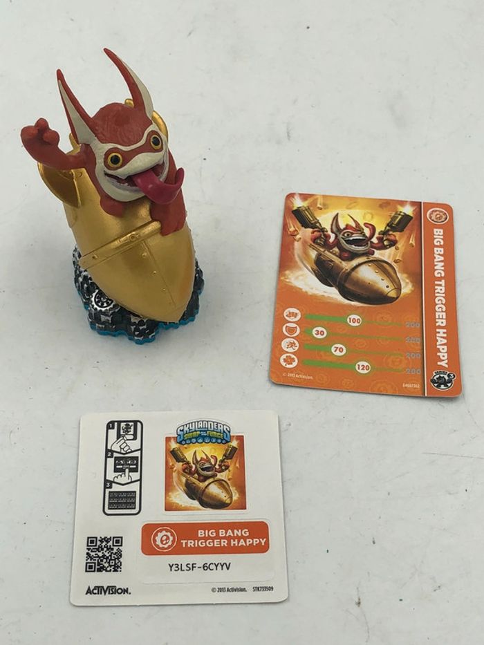 Figurine Skylanders Swap force Big Bang trigger happy + cartes - photo numéro 7