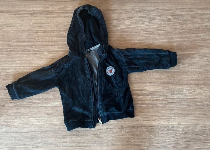 Gilet en velours bleu