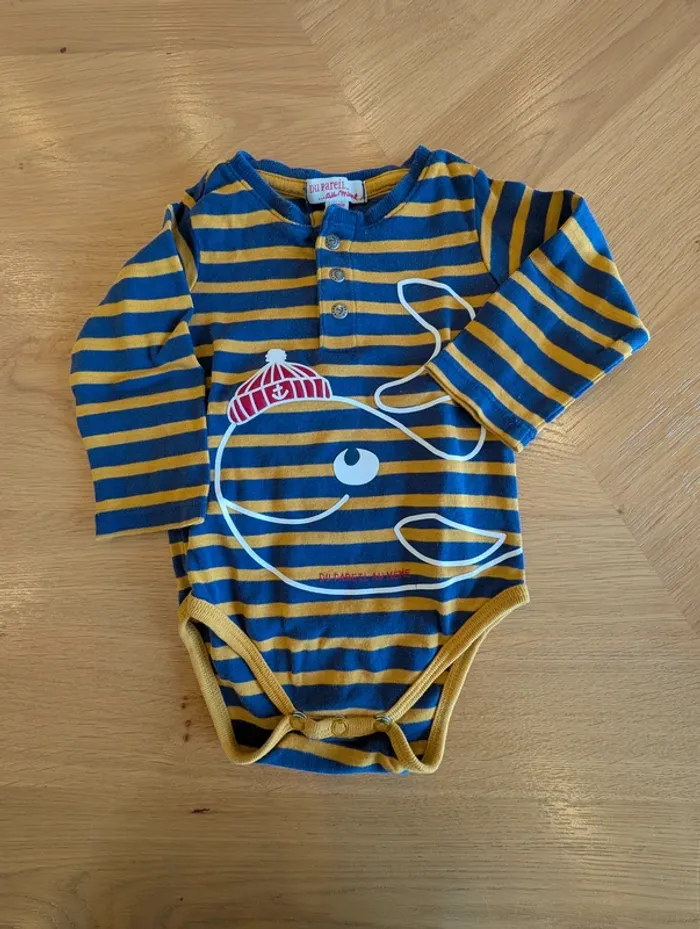 Lot de 2 bodies - Taille : 6 mois - photo numéro 2