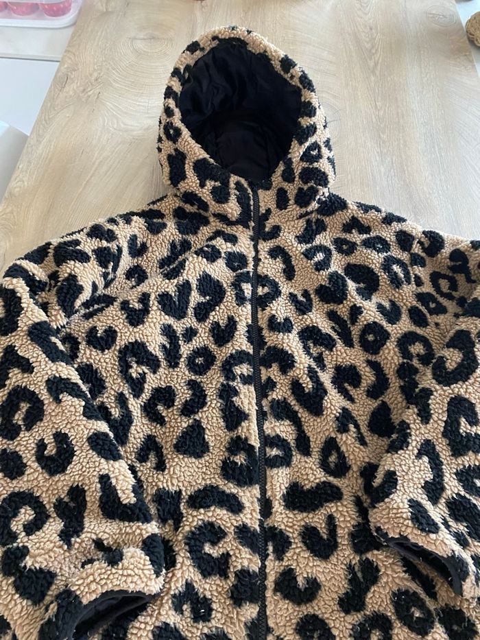 Veste/manteau sherpa léopard - photo numéro 6