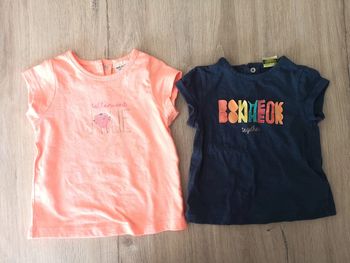 Lot 2 t-shirts manches courtes