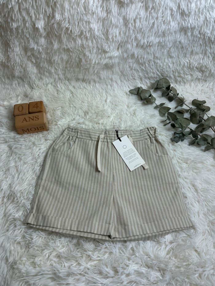 Short rayé Lil atelier taille 5 ans