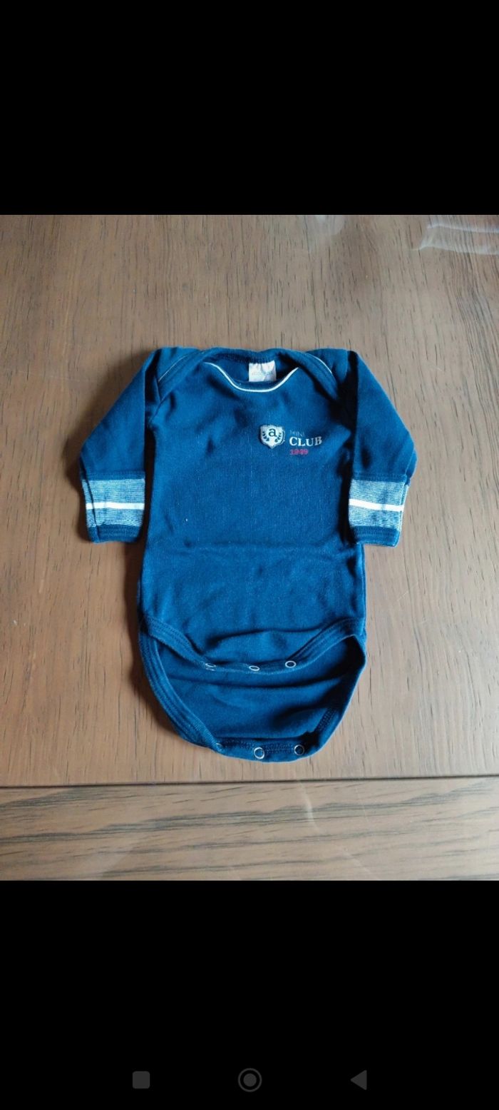 Lot de 5 bodies manches longues garçon taille 3 mois - photo numéro 2