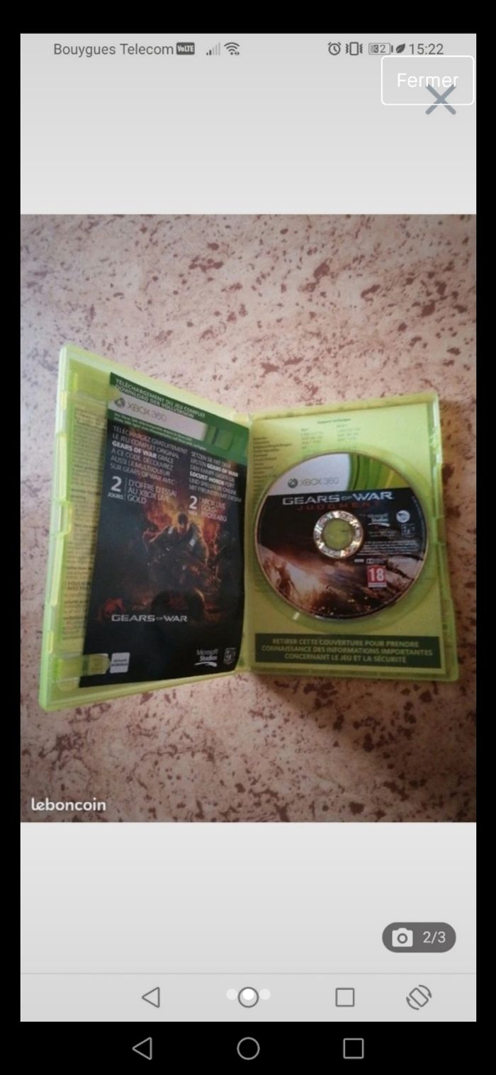 Jeux xbox 360 Gears of wars - photo numéro 2