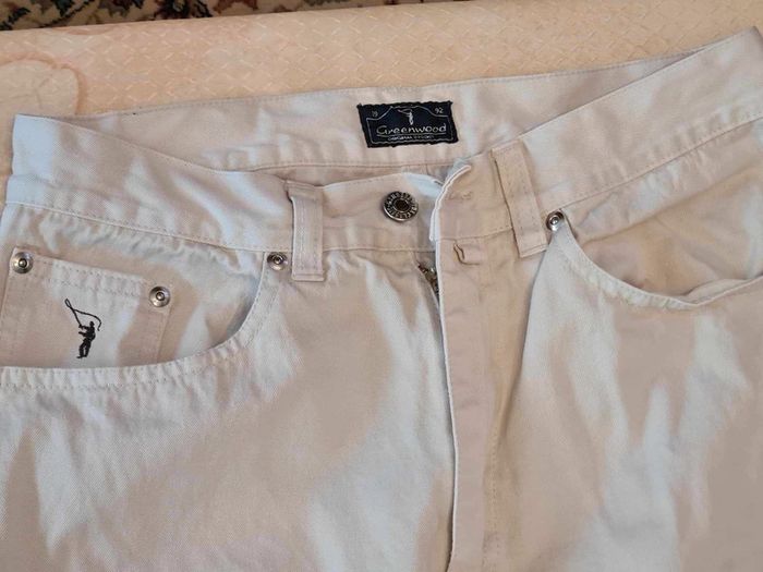 jeans beige hommes taille Greenwood coupe droite taille 142 - photo numéro 3