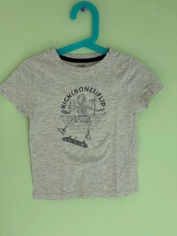 Tee shirt gris robot