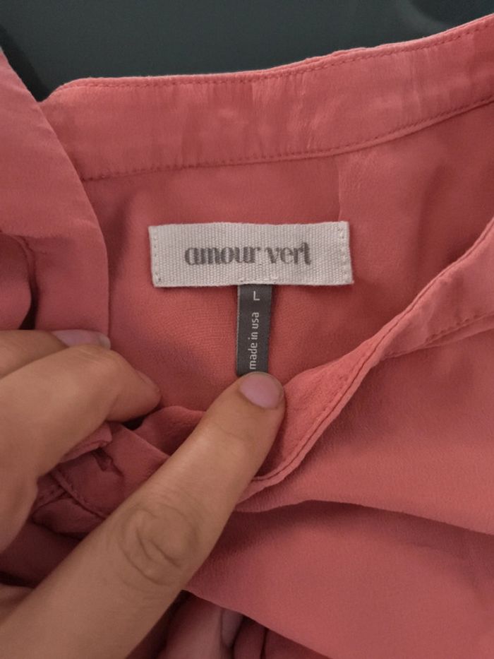 Blouse amour vert L - photo numéro 9