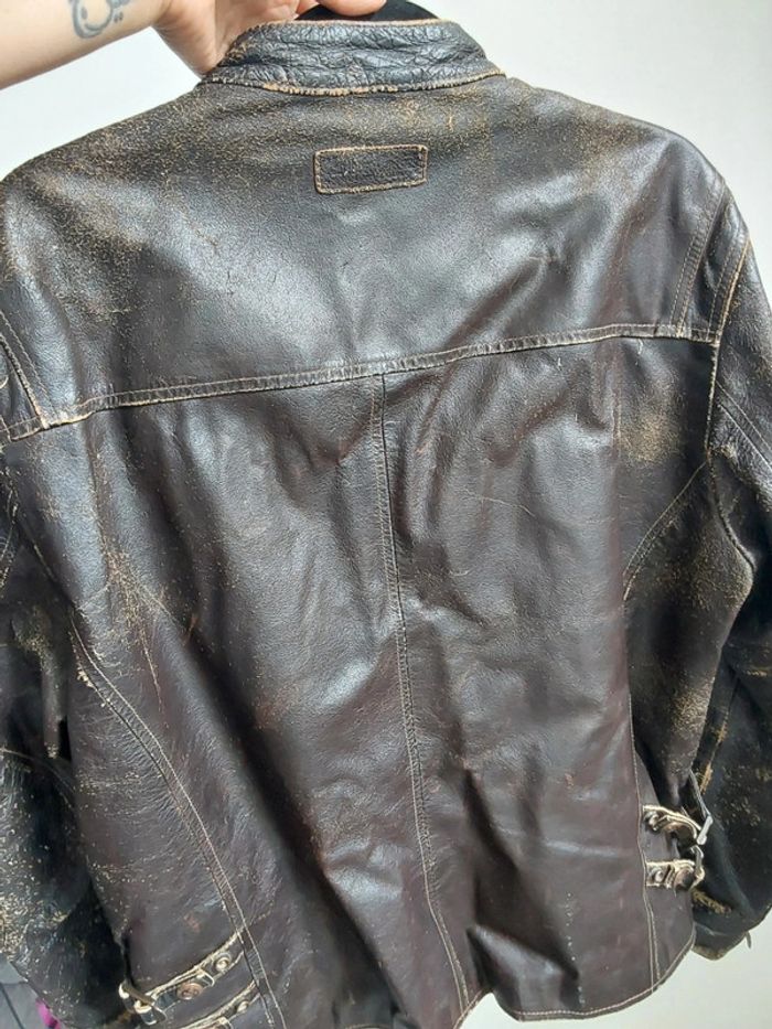 Blouson cuir Marlboro vintage - photo numéro 6