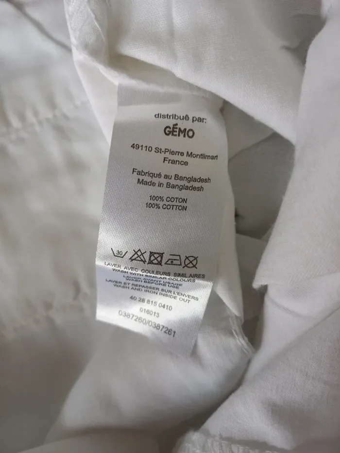Panta-court blanc T46 - photo numéro 8