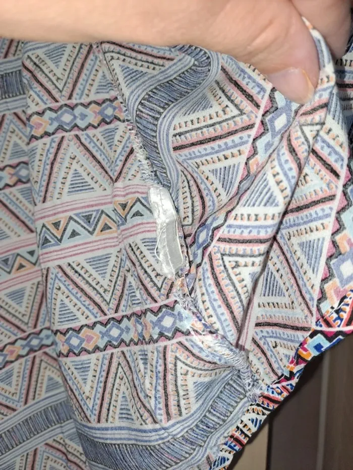 Tunique sans manche Fb Sister M multicolore tbe étiquette compo coupée - photo numéro 4