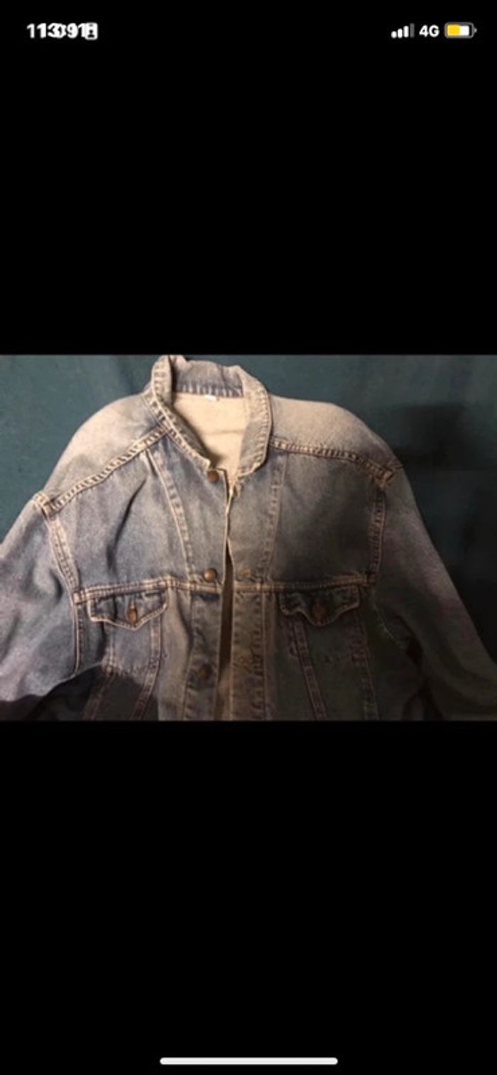 Veste jean vintage over size - photo numéro 2