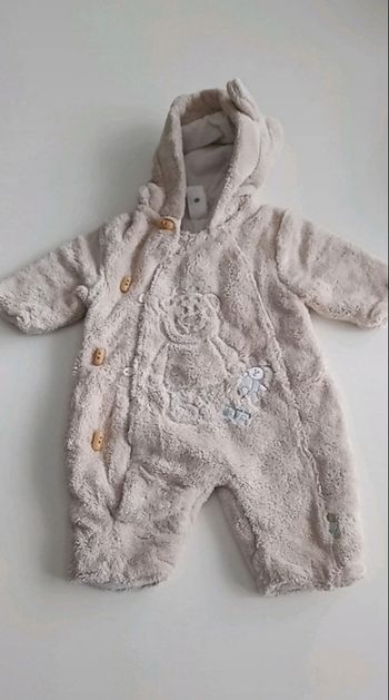 Combi beige sans pieds T 1 mois