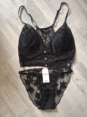Ensemble lingerie 2pces noire