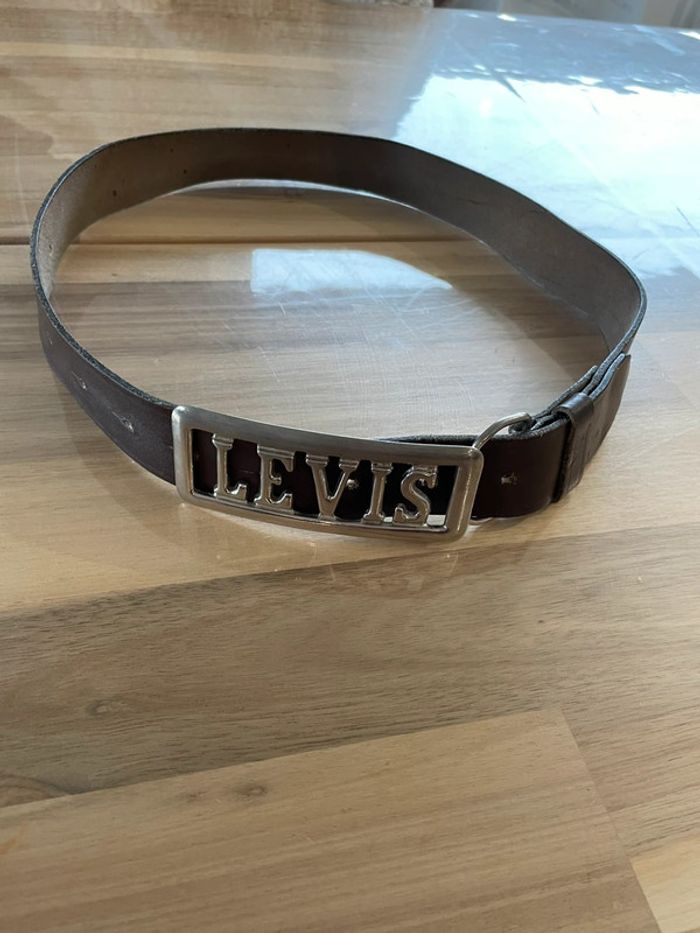 Ceinture Lévis longueur total 105 cm milieu de trou 80cm - photo numéro 2