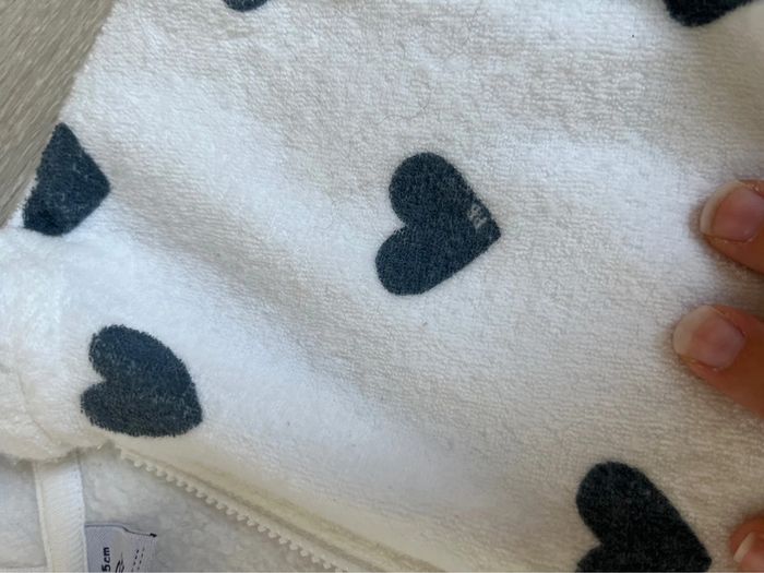 Gilet coeur bleu fille petit bateau - photo numéro 3