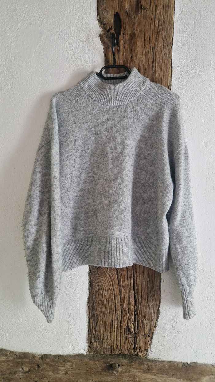 Pull col roulé Kiabi gris - photo numéro 2