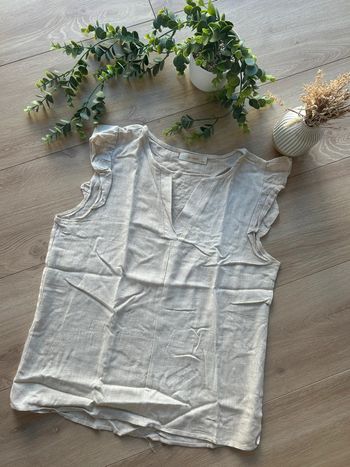 Blouse en lin beige taille S/M