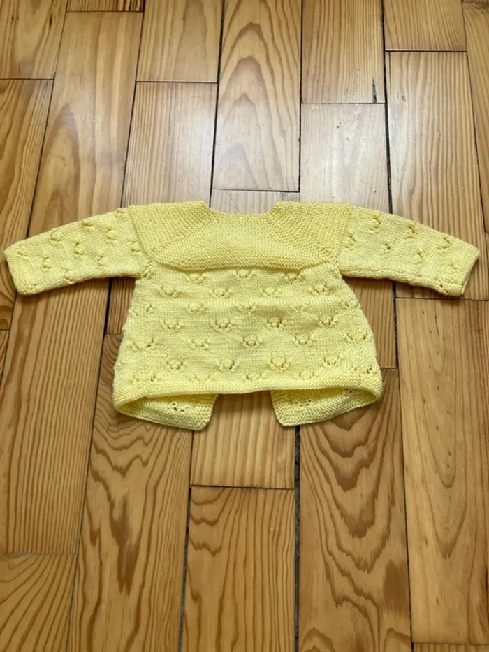 Lot de 2 gilets en laine 3 mois - photo numéro 4