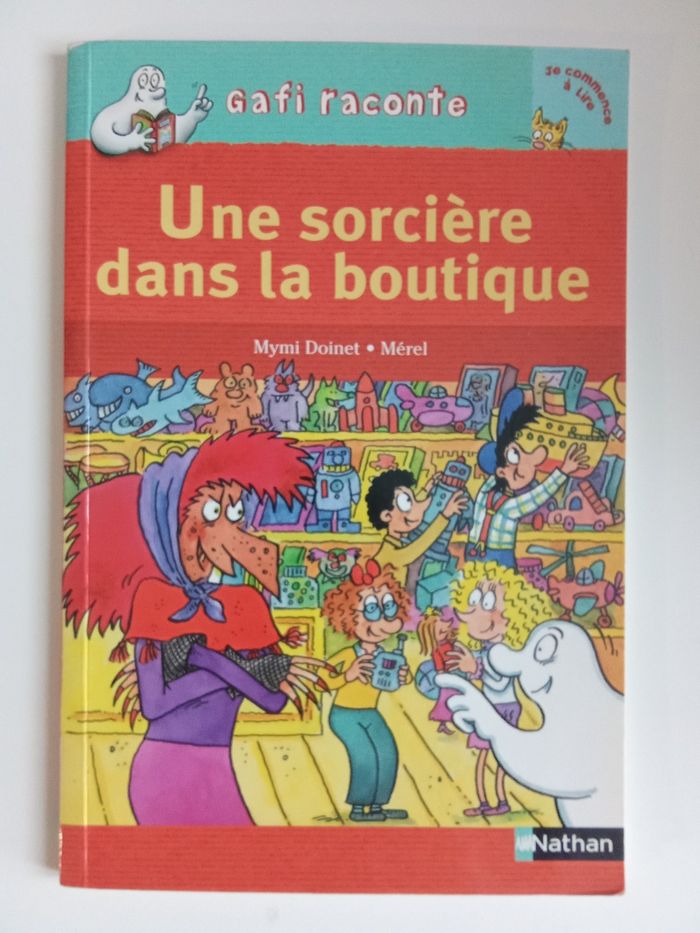 Livre enfant gafi une sorcière dans la boutique